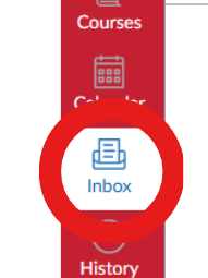 Inbox icon in canvas.
