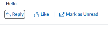 Screenshot of a discussion reply text box.